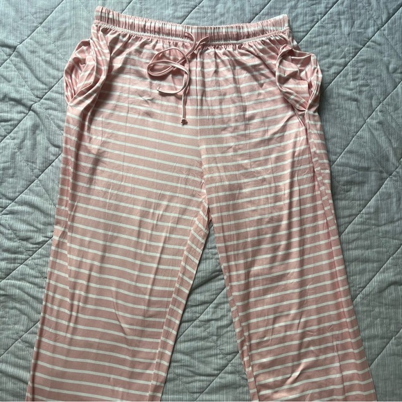 Ekoauer New Pink Striped Pajama Set L - Picture 14 of 15